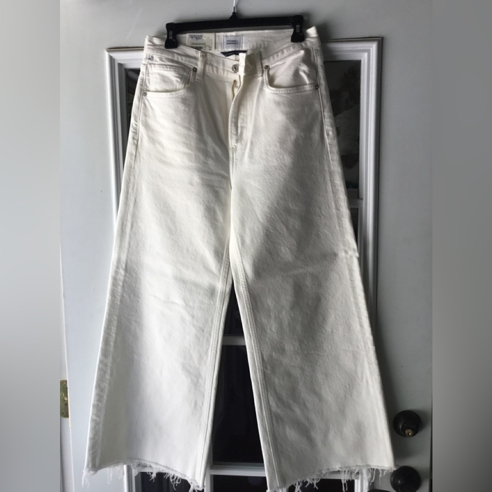 Citizens Of Humanity LyraOff-White Wide Leg Jeans Sz 29 NWT